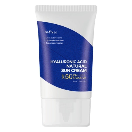 Isntree - Hyaluronic Acid Natural Sun Cream SPF50+/PA++++ - Mineral Filter Cream - 50ml