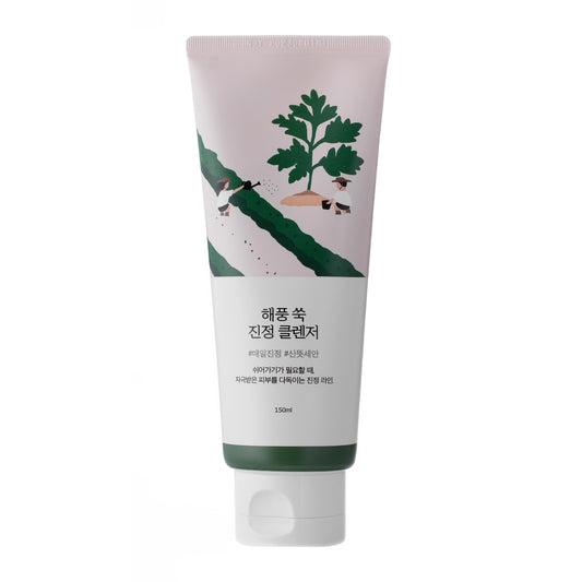 ROUND LAB - Mugwort Calming Cleanser - Moisturizing and Soothing Face Wash Gel 150ml